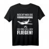 Herren T-Shirt Modellflugzeug - Lustiges Geschenk für Modellbauer und Flugzeugfans mit Comic-Design