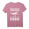Herren T-Shirt Modellflugzeug - Lustiges Geschenk für Modellbauer und Flugzeugfans mit Comic-Design