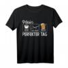 Lustiges Segelfliegen T-Shirt - Mein perfekter Tag mit Kaffee, Bier & Flugzeug für Hobby Segelflieger & Ultraleichtflugzeug Fans