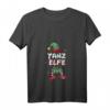 Damen Tanz Elfe Weihnachtsoutfit Partnerlook Geschenk - Festliches V-Ausschnitt T-Shirt für Weihnachten & Familienfeiern