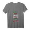 Damen Tanz Elfe Weihnachtsoutfit Partnerlook Geschenk - Festliches V-Ausschnitt T-Shirt für Weihnachten & Familienfeiern