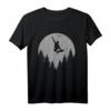 Skater Skateboard Stunt Mond T-Shirt – Vintage Retro Design, Perfekt als Geschenk für Teenager und Junge Skateboarder zum Geburtstag oder Weihnachten
