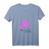 Damen Pink Motocross Dirtbike T-Shirt mit V-Ausschnitt – Wüstenrennen, Abenteuer, Sportmode für Frauen