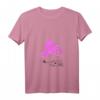 Damen Pink Motocross Dirtbike T-Shirt mit V-Ausschnitt – Wüstenrennen, Abenteuer, Sportmode für Frauen