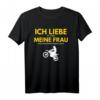 Lustiges Motocross T-Shirt 'Ich liebe meine Frau, wenn sie mich Motorcross fahren lässt' – Geschenkidee für Männer, Ehemänner & Motorradfans