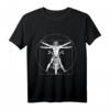 Vitruvian Motorradfahrer T-Shirt mit Leonardo Da Vinci Motiv – Perfektes Biker Geschenk für Männer, Frauen & Kinder zum Motorradtreffen, Geburtstag, Mutter- & Vatertag