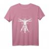Vitruvian Motorradfahrer T-Shirt mit Leonardo Da Vinci Motiv – Perfektes Biker Geschenk für Männer, Frauen & Kinder zum Motorradtreffen, Geburtstag, Mutter- & Vatertag