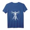 Vitruvian Motorradfahrer T-Shirt mit Leonardo Da Vinci Motiv – Perfektes Biker Geschenk für Männer, Frauen & Kinder zum Motorradtreffen, Geburtstag, Mutter- & Vatertag