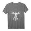 Vitruvian Motorradfahrer T-Shirt mit Leonardo Da Vinci Motiv – Perfektes Biker Geschenk für Männer, Frauen & Kinder zum Motorradtreffen, Geburtstag, Mutter- & Vatertag