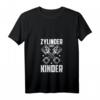 Damen Zylinder statt Kinder T-Shirt | Lustiges Motorsport & Tuning T-Shirt mit V-Ausschnitt – Perfektes Geschenk für Autofans & Mechaniker
