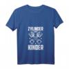 Damen Zylinder statt Kinder T-Shirt | Lustiges Motorsport & Tuning T-Shirt mit V-Ausschnitt – Perfektes Geschenk für Autofans & Mechaniker