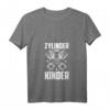 Damen Zylinder statt Kinder T-Shirt | Lustiges Motorsport & Tuning T-Shirt mit V-Ausschnitt – Perfektes Geschenk für Autofans & Mechaniker