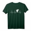 Motorrad Herzschlag EKG T-Shirt für Biker & Motorsportfans - Lustiges Party-Shirt & Geschenk für Freunde zu Weihnachten, Ostern & Geburtstag