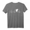 Motorrad Herzschlag EKG T-Shirt für Biker & Motorsportfans - Lustiges Party-Shirt & Geschenk für Freunde zu Weihnachten, Ostern & Geburtstag