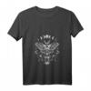 Damen Moon Phases - Mondphasen T-Shirt mit Motte, Pilzen & Magischem Design - Blackcraft Tarot Okkultes Motiv