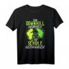 Zum Downhill Geboren Mountainbike Biker Geschenk Spruch MTB T-Shirt – Lustiges Radfahrer Oberteil für Geburtstage & Weihnachten