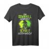 Zum Downhill Geboren Mountainbike Biker Geschenk Spruch MTB T-Shirt – Lustiges Radfahrer Oberteil für Geburtstage & Weihnachten