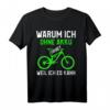 Cooles Mountainbike T-Shirt MTB ohne Akku mit Spruch - Geschenkidee für leidenschaftliche Radfahrer und Mountainbiker