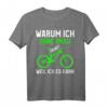 Cooles Mountainbike T-Shirt MTB ohne Akku mit Spruch - Geschenkidee für leidenschaftliche Radfahrer und Mountainbiker