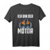 Ich Bin Der Motor - Lustiges Fahrrad Spruch T-Shirt für Radfahrer, E-Bike Fans & Mountainbiker, Geschenkidee für Umweltbewusste