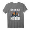 Ich Bin Der Motor - Lustiges Fahrrad Spruch T-Shirt für Radfahrer, E-Bike Fans & Mountainbiker, Geschenkidee für Umweltbewusste