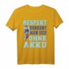 Respekt verdient man sich ohne Akku Biker T-Shirt – Für Radfahrer, Parkour-Fahrer & Fitness-Enthusiasten