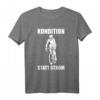 Fahrrad: Kondition statt Strom - Radsport T-Shirt für Radfahrer, die Muskelkraft und Kondition schätzen