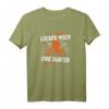 Downhill Mountainbike MTB Spruch T-Shirt - Locker Hoch, Irre Runter für Radfahrer, Trail & Enduro Fans, Geschenk für Mountainbiker