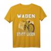 Waden statt Laden Anti E-Bike T-Shirt für Mountainbiker - Witziges Trail- und Radfahrer-Shirt gegen Stromradler