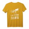 Funny Distressed MTB T-Shirt 'I Do My Own Stunts' – Vintage Mountain Biking Shirt for Trail Riders and MTB Enthusiasts