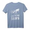 Funny Distressed MTB T-Shirt 'I Do My Own Stunts' – Vintage Mountain Biking Shirt for Trail Riders and MTB Enthusiasts