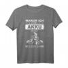Warum ich ohne Akku fahre weil ich es kann - Lustiges MTB Mountainbike T-Shirt für Radfahrer & Radsportler, perfekte Geschenkidee für Männer & Frauen