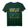 Cooles Mountainbike T-Shirt ohne Akku - Lustiges Anti E-Bike Statement für stolze Radfahrer & Mountainbiker, ideales Geschenk zum Geburtstag
