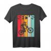 Kinder MTB T-Shirt zum 6. Geburtstag - Retro BMX Design für junge Mountainbiker, perfekt als Geschenk für Jungs & Mädchen