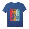 Kinder MTB T-Shirt zum 6. Geburtstag - Retro BMX Design für junge Mountainbiker, perfekt als Geschenk für Jungs & Mädchen