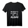 Damen Allgäu Urlaub Wandern T-Shirt mit Kuh & Margerite - Lustiger Spruch MIR REICHT'S für das perfekte Allgäu Outfit & Geschenk
