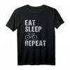 EAT SLEEP BIKE Fahrrad Rider Funny Cool Gag Geschenkidee T-Shirt - Perfekt für Radfahrer, Geburtstag & Weihnachten