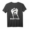 Muay Thai T-Shirt mit Martial Arts Kämpfern - Klassisch geschnitten, doppelt genähter Saum, ideal für Kampfsportfans