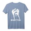 Muay Thai T-Shirt mit Martial Arts Kämpfern - Klassisch geschnitten, doppelt genähter Saum, ideal für Kampfsportfans