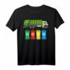Müllwagen Zur Müllabfuhr Recycling Bunte Mülltonnen Müllmann T-Shirt - Lustiges und umweltbewusstes Kinder-Shirt für Recycling-Fans