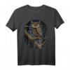 Mondlicht Majestät Eule T-Shirt – Mystisches Tiermotiv mit Vollmond, perfekt für Natur- und Eulenliebhaber