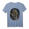 Mondlicht Majestät Eule T-Shirt – Mystisches Tiermotiv mit Vollmond, perfekt für Natur- und Eulenliebhaber