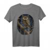 Mondlicht Majestät Eule T-Shirt – Mystisches Tiermotiv mit Vollmond, perfekt für Natur- und Eulenliebhaber