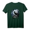 Wolf sitzt heulend im Vollmond bei Nacht Silhouette Tier T-Shirt – Perfektes Geschenk für Wolf Liebhaber und Mystik Fans