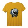 Wolf sitzt heulend im Vollmond bei Nacht Silhouette Tier T-Shirt – Perfektes Geschenk für Wolf Liebhaber und Mystik Fans