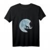Damen Whippet Vollmond Windhund Hunde Galgo Liebe Mystik T-Shirt mit V-Ausschnitt – Perfektes Geschenk für Hunde-Fans zu Geburtstag, Weihnachten & mehr