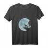 Damen Whippet Vollmond Windhund Hunde Galgo Liebe Mystik T-Shirt mit V-Ausschnitt – Perfektes Geschenk für Hunde-Fans zu Geburtstag, Weihnachten & mehr