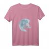 Damen Whippet Vollmond Windhund Hunde Galgo Liebe Mystik T-Shirt mit V-Ausschnitt – Perfektes Geschenk für Hunde-Fans zu Geburtstag, Weihnachten & mehr