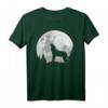 Wolf Shirt mit Vollmond und heulendem Wolf – Mystisch romantisches Geschenk für Wolf Liebhaber & Mystik Fans