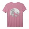 Wolf Shirt mit Vollmond und heulendem Wolf – Mystisch romantisches Geschenk für Wolf Liebhaber & Mystik Fans